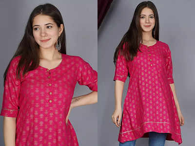 एथनिक लुक के लिए कैरी करें ये Pink Short Kurtis, ऑफिस और डेली वियर के लिए हैं बेस्ट