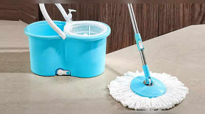 Spin Mop With Bucket : इन स्पिन मॉप और बकेट सेट की मदद से कम पानी और मेहनत खर्च करके चमकाएं अपना घर