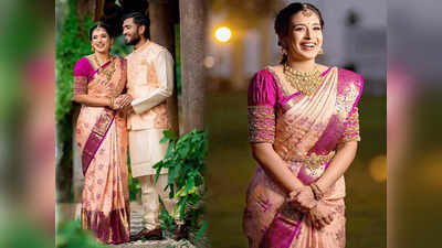 ये Silk Saree Kanjivaram दे सकती हैं आपको परफेक्ट ब्राइडल लुक, दोस्त की शादी पर पहनकर भी मिलेगी तारीफ