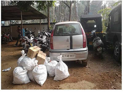 മലപ്പുറം ചേലേമ്പ്രയിലെ വാടക ക്വാർട്ടേഴ്‌സിൽ നിന്ന് 10000 പാക്കറ്റ് ഹാൻസ് പിടികൂടി