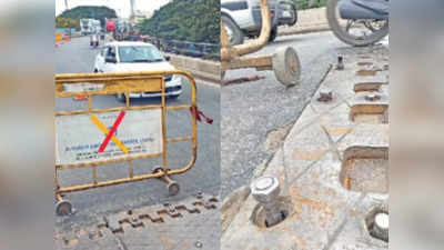 Sirsi Circle Flyover: ಸಿರ್ಸಿ ಸರ್ಕಲ್‌ ಫ್ಲೈಓವರ್‌ ನಟ್ಟು, ಬೋಲ್ಟು ಸಡಿಲ; ಬ್ಯಾರಿಕೇಡ್‌ ಹಾಕಿ ಸಂಚಾರ ನಿರ್ಬಂಧ