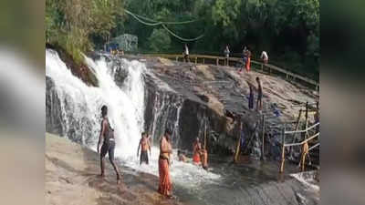 கும்பக்கரை அருவியில் குளிக்க இன்று முதல் அனுமதி; கூட்டம் கூட்டமாக படையெடுக்கும் ஐயப்ப சுவாமி பக்தர்கள்!