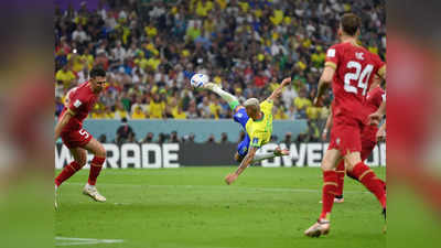 FIFA World Cup: फुटबॉलर है या जिम्नास्ट... हवा में गुलाटी लगाते हुए दागा गोल, वीडियो देख मेसी-रोनाल्डो को भूल जाएंगे