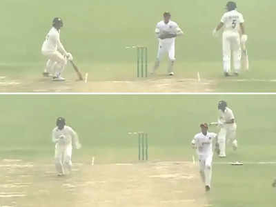 Cricket Funny Video: 18 सेकंड तक भाग-भागकर थके 11 खिलाड़ी, पर नहीं कर पाए आउट, हंसते-हंसते फूल जाएगा पेट