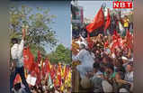 पुलिस बैरिकेड्स तोड़ किसान पहुंचे राजभवन, केंद्र सरकार के खिलाफ जयपुर में दिखा जबरदस्त आक्रोश, देखें तस्वीरें