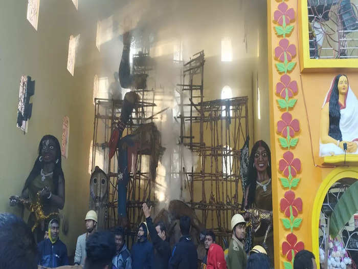 Burned Kali Pandal