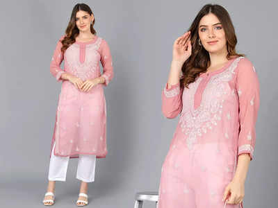 Kurti Shopping : अट्रैक्टिव डिजाइनिंग में मिल रही हैं ये Chikankari Kurti, पहनकर दिखेंगी खूबसूरत