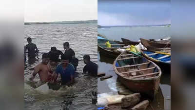 ഭാരതപ്പുഴയില്‍ വന്‍ മണല്‍ വേട്ട; പോലീസിനെ കണ്ട് നീന്തി രക്ഷപ്പെട്ട് തൊഴിലാളികള്‍, തോണികള്‍ ജെസിബി കൊണ്ട് പൊളിച്ചടുക്കി