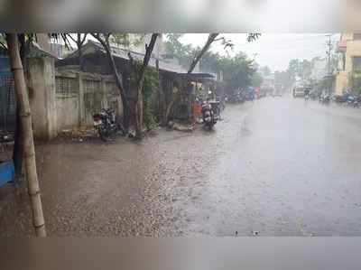 கீழ்வேளூர் சுற்று வட்டார பகுதிகளில் ஒரு மணி நேரமாக கனமழை!