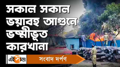 Fire At Howrah Today : সকাল সকাল ভয়াবহ আগুনে ভষ্মীভূত কারখানা