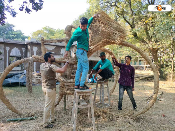 সেজে উঠছে মেলা প্রাঙ্গণ