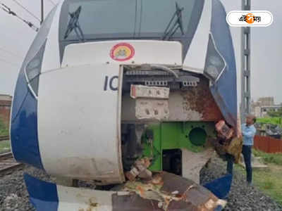 Vande Bharat Express Accident: দুমাসে চারবার, গোরুকে ধাক্কা মেরে ফের দুর্ঘটনার কবলে বন্দে ভারত এক্সপ্রেস