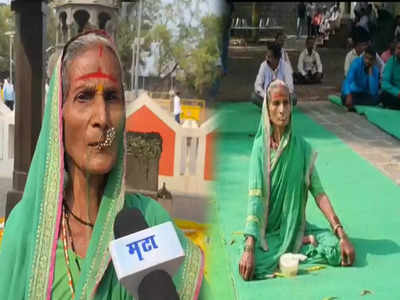 राष्ट्रवादीचं राज्यपालांविरोधात आत्मक्लेश आंदोलन...! चर्चा मात्र ७२ वर्षांच्या आजींच्या शिवप्रेमाचीच