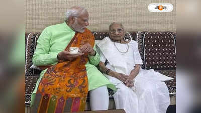 PM Modi Meets Mother: গুজরাটে দ্বিতীয় দফার ভোটের আগের দিন মা-র কাছে মোদী, নিলেন আশীর্বাদ