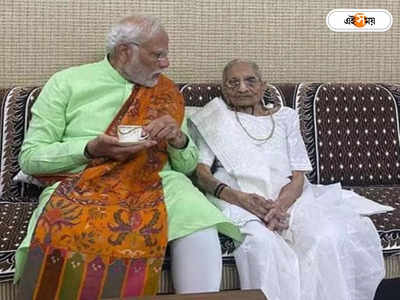 PM Modi Meets Mother: গুজরাটে দ্বিতীয় দফার ভোটের আগের দিন মা-র কাছে মোদী, নিলেন আশীর্বাদ