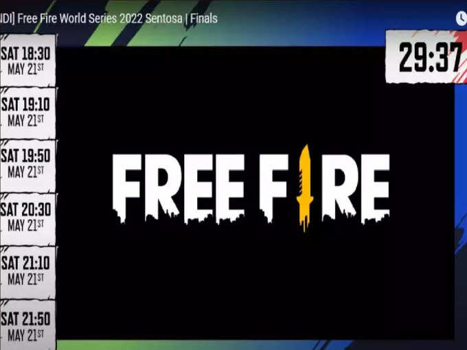 ​(Hindi) Free Fire World Series 2022 Sentosa–Finals