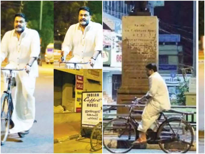 mohanlal&#39;s bicycle journey through his native