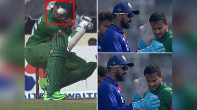 Umran Malik Ind vs Ban: ये है तूफान...! उमरान मलिक ने मारी 2 गेंद, केएल राहुल से शिकायत करते दिखे शाकिब अल हसन