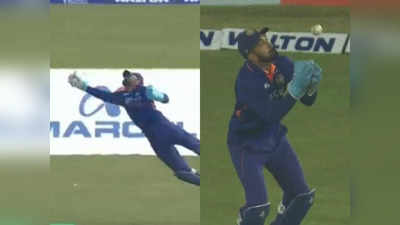 KL Rahul Catch: फ्लाइंग राहुल... हवा में उड़कर लपका हैरतअंगेज कैच, पहले मैच में छोड़ा था आसान मौका