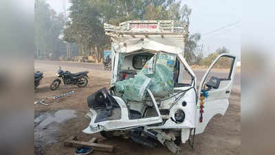 Kanpur News: कानपुर में सड़क हादसा, एक ही गांव के तीन लोगों की मौत, भारी पुलिस फोर्स तैनात