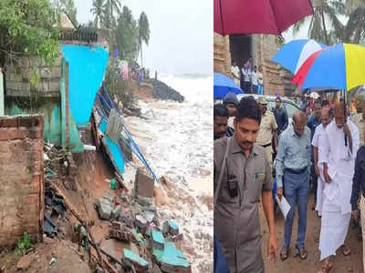 பிச்சி உதறும் மாண்டஸ்.. பீச்சுக்கு விரைந்த முதல்வர் ரங்கசாமி!