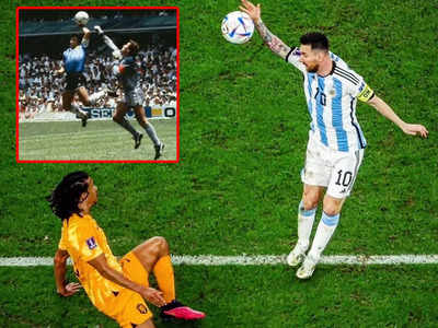 FIFA World Cup Hand of God: अर्जेंटीना के मैच में फिर हैंड ऑफ गॉड, लियोनेल मेसी ने हाथ से रोकी बॉल, रेफरी के फैसले पर भयंकर बवाल