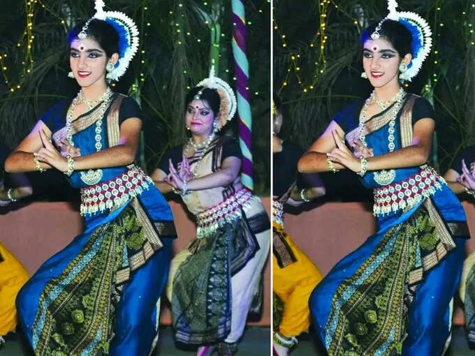 साड़ी पहन जब लगीं सुंदर