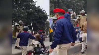 Aurangabad News: बिना हेलमेट पकड़ा, लाठी-डंडे से पुलिसवालों ने किशोर को पीटा, वीडियो वायरल है