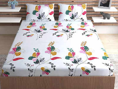 White Double Bedsheets के प्रिंटेड और प्लेन पैटर्न हैं यहां पर मौजूद, मिल रही है 67% तक की छूट