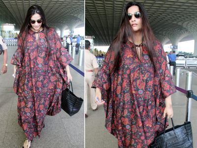 सिंपल लुक में भी छा गईं सोनम कपूर, वायु की मम्मी ने काफ्तान पहनकर एयरपोर्ट पर खींच लिया ध्यान