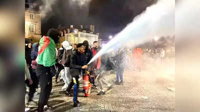 सेमीफायनमधील पराभवानंतर मोरक्कोच्या चाहत्यांचा फ्रान्समध्ये राडा, जाळपोळ आणि पोलिसांना मारहाण