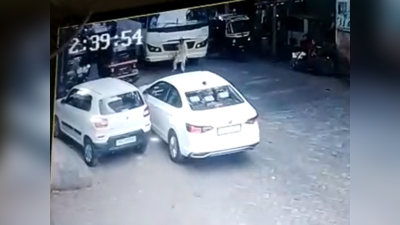 Viral video: Bus மேலே எறியும் அதிர்ஷ்டவசமாக உயிர் தப்பிய நபர்!