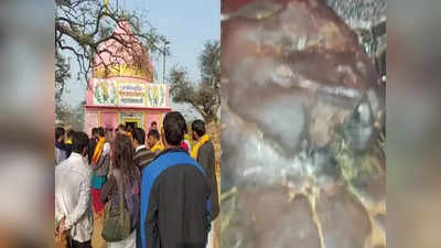 Mathura News : मथुरा के प्रसिद्ध लुकलुक दाऊजी की मूर्ति खंडित, गुस्साए लोगों ने किया हंगामा