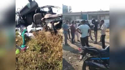 Betul: एनएच-47 पर चलती ट्रक से पीछे से टकराई कार, रेलवे के इंजीनियर सहित चार की मौत