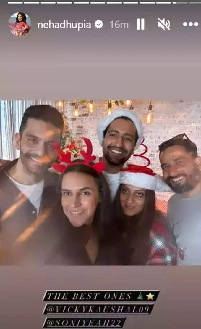 neha dhupia christmas