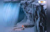 Niagara Falls: ‘সাইক্লোন বোমা’-য় জমে বরফ নায়াগ্রা জলপ্রপাত, দেখুন সেই ছবি
