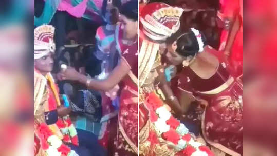 Desi Wedding: રસગુલ્લા ખવડાવતી વખતે યુવતીએ વરરાજા સાથે કરી એવી મજાક, લોકો સ્ત્પ્ધ રહી ગયા હતા 