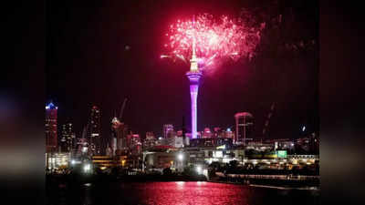 वेलकम २०२३, नववर्षाचं उत्साहात स्वागत, न्यूझीलंडच्या ऑकलंडमध्ये जल्लोष, पाहा व्हिडिओ