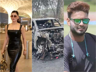 Urvashi Rautela: গা থেকে খসে পড়ছে জামা! ঋষভের দুর্ঘটনার পর এ কী হাল ঊর্বশীর?