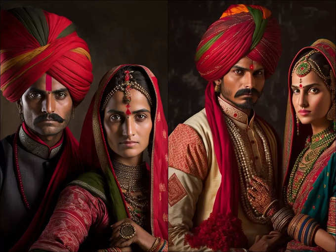 Rajasthani Couples : রাজকাহিনী