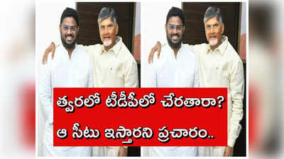 చంద్రబాబుతో మాజీ ఎంపీ కుమారుడు భేటీ.. ఆ నియోజకవర్గం నుంచి పోటీ!