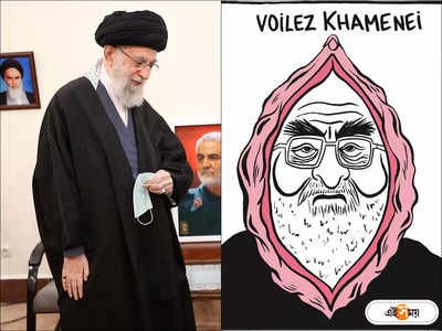 Charlie Hebdo Khamenei Cartoon : খোমেইনির ব্যঙ্গচিত্র এঁকে ফের বিতর্কে শার্লি এবদো, তেলেবেগুনে জ্বলছে ইরান সরকার