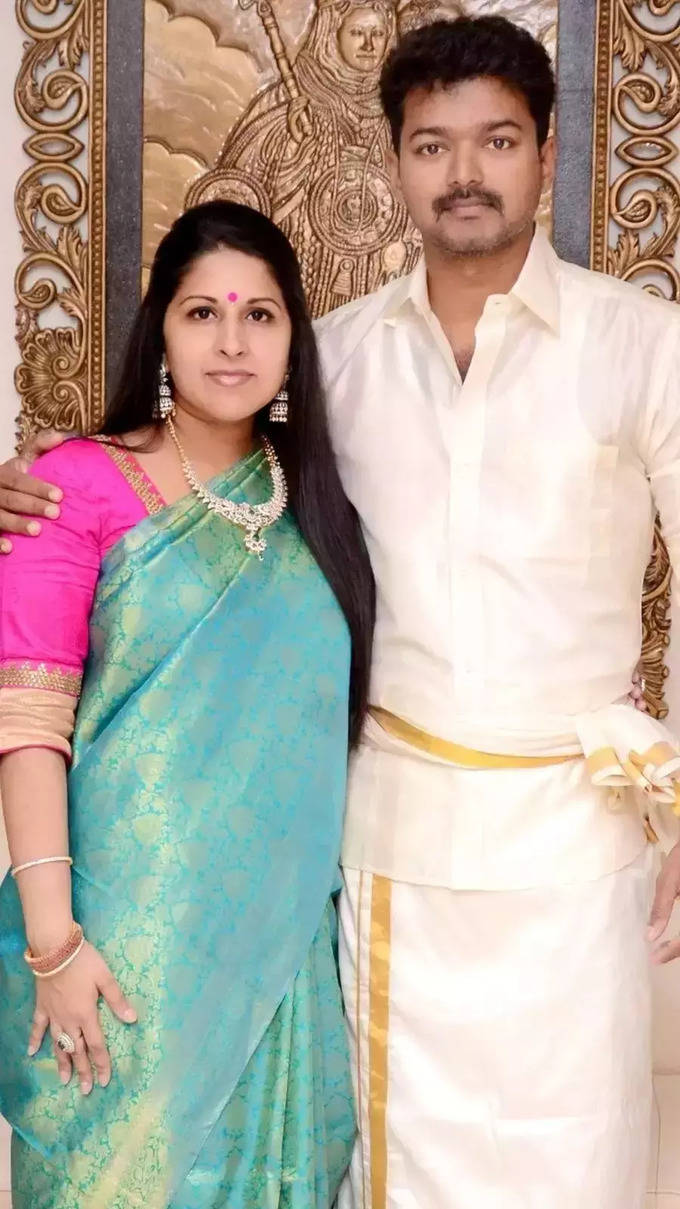 Thalapathy Vijay and His Wife Sangeeta