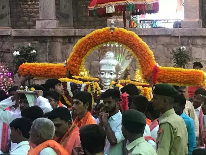Grand theppotsavam in Gavi matha in koppal