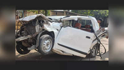 खड्डा चुकवायला गेला अन् तिघांचा जागीच मृत्यू झाला, मुंबई-अहमदाबाद महामार्गावर भीषण अपघात