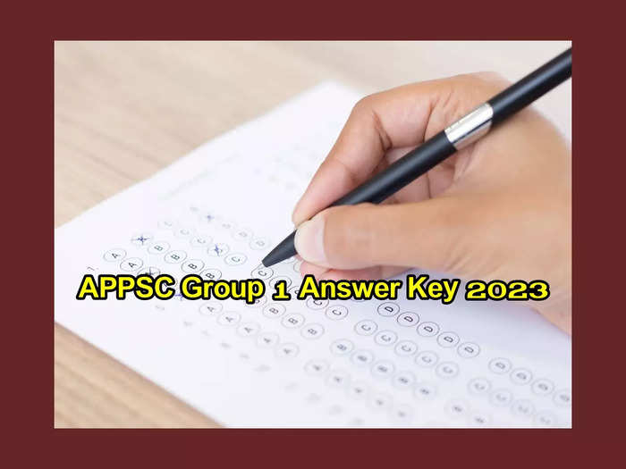 APPSC Group 1 Answer Key 2023