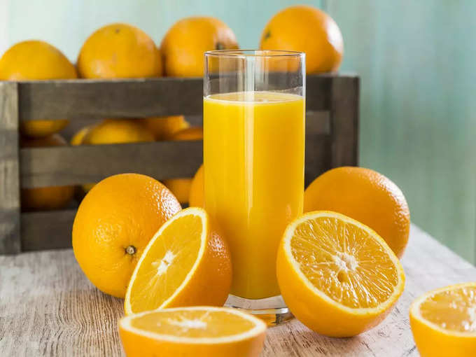 संतरा और संतरे का रस