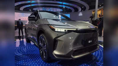 Auto Expo 2023 मध्ये Toyota bZ4X कॉम्पॅक्ट एसयूव्हीचे कॉन्सेप्ट मॉडल अनवील