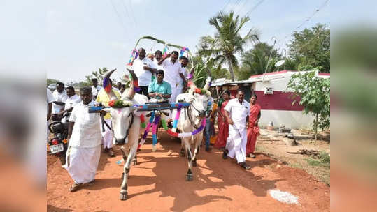 மாட்டு வண்டி ஓட்டி அசத்திய மாவட்ட ஆட்சியர்... திருச்சி மக்கள் உற்சாக ஆரவாரம்!