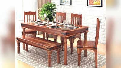ये हैं शीशम की लकड़ी से बनी हुई मजबूत Dining Table, 51% तक की छूट पर हैं उपलब्ध
